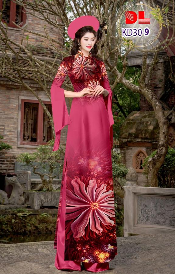 Vải Áo Dài Hoa In 3D AD KD30 2